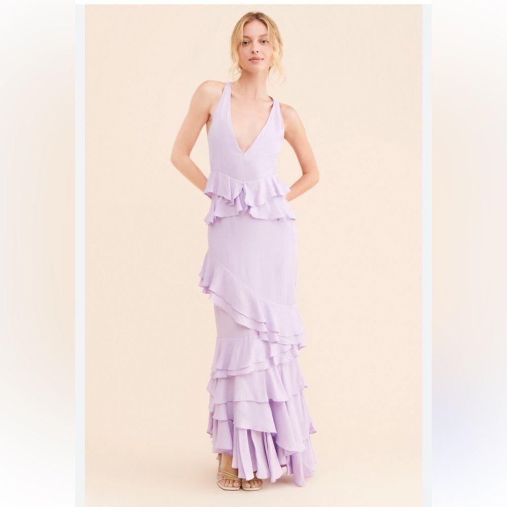 Forever That Girl Large Femme Ruffle Maxi Dress Retail: $260